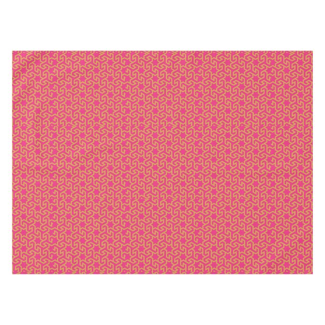 Arabic Star Shaped Pattern Tablecloth (Front (Horizontal))
