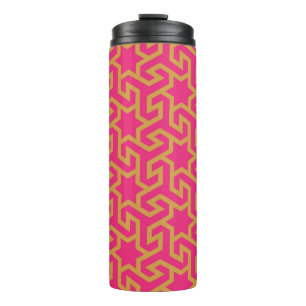 Arabic Star Shaped Pattern Thermal Tumbler