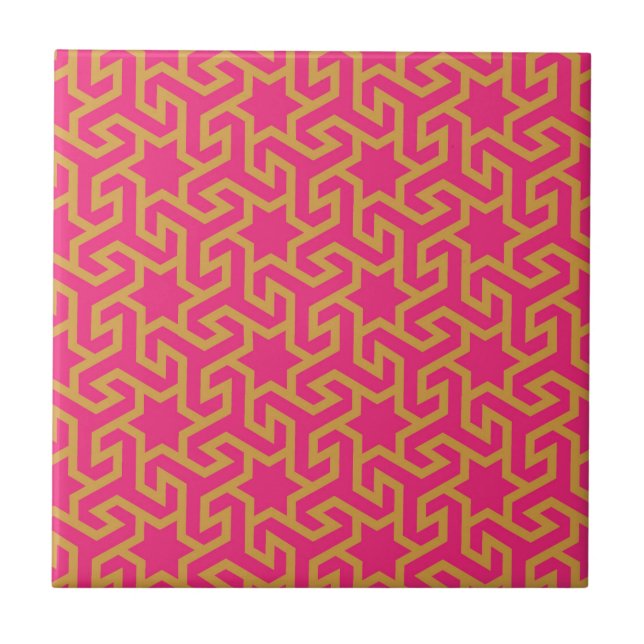 Arabic Star Shaped Pattern Tile (Front)
