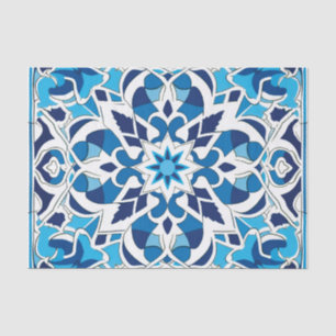 Arabic tile pattern lovers decoupage tissue paper