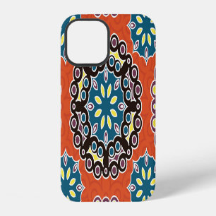 Arabic tile, vintage patchwork pattern. iPhone 12 case