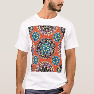 Arabic tile, vintage patchwork pattern. T-Shirt