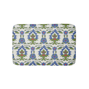 Arabic Traditional: Iznik Tile Seamless. Bath Mat