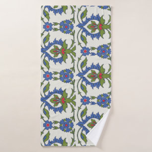 Arabic Traditional: Iznik Tile Seamless. Bath Towel