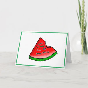 Arabic Valentine بلا حب بلا بطيخ Watermelon Card