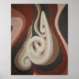 Arabic word (Allah) God in a mosaic finish Print