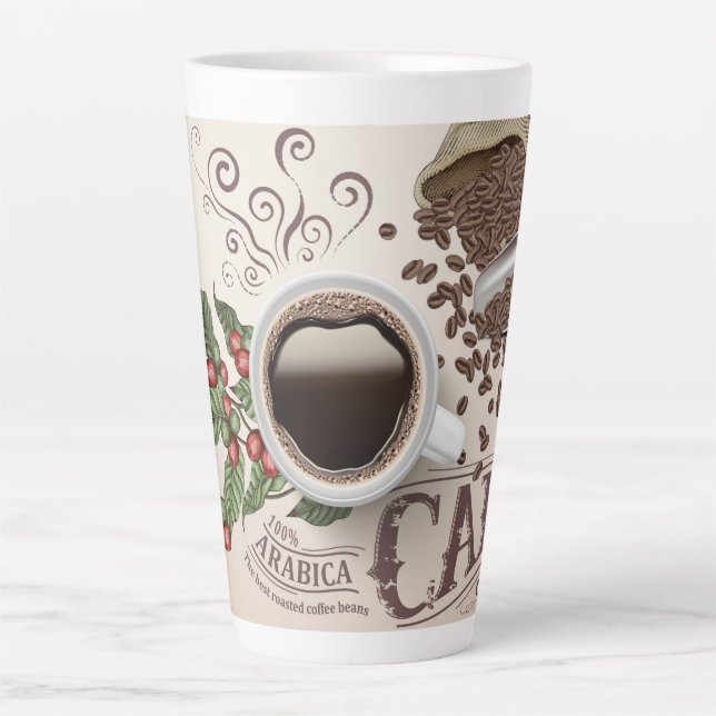 Arabica Café Latte Mug (Front)