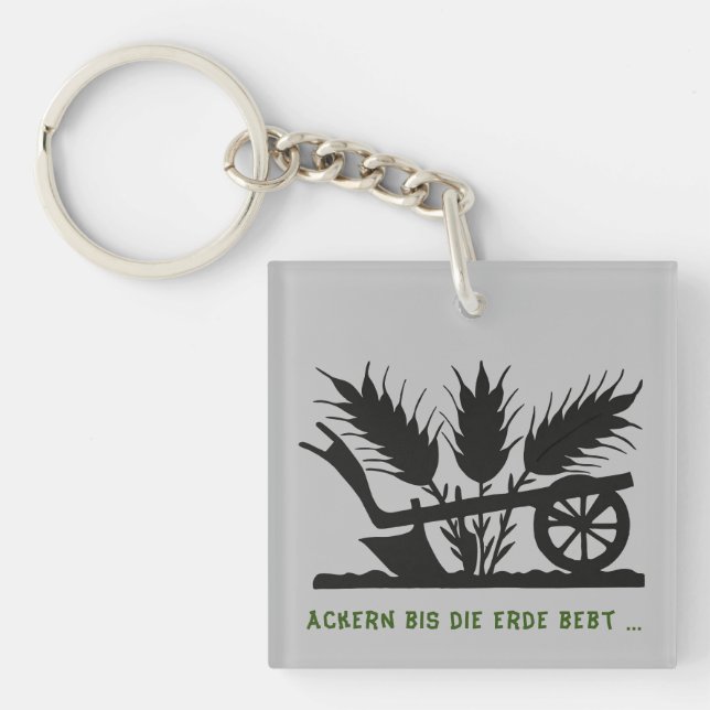 arable until the earth key ring (Front)