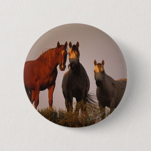 Arabs at Sunset 6 Cm Round Badge