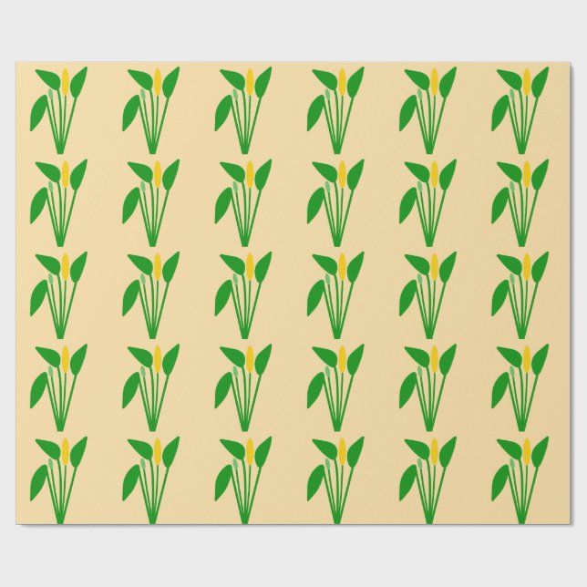 Araceae Wrapping Paper (Flat)