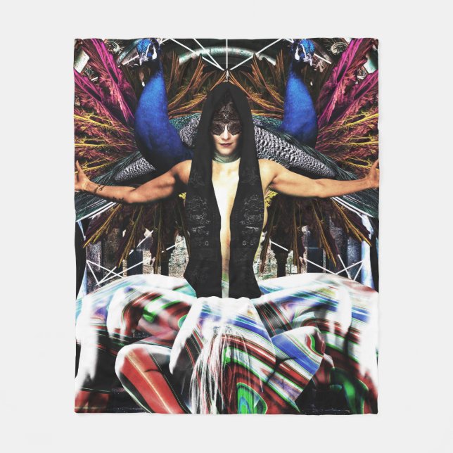 "Arachne- Pride-" Fleece Blanket (Front)