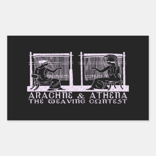 Arachne vs. Athena Rectangular Sticker