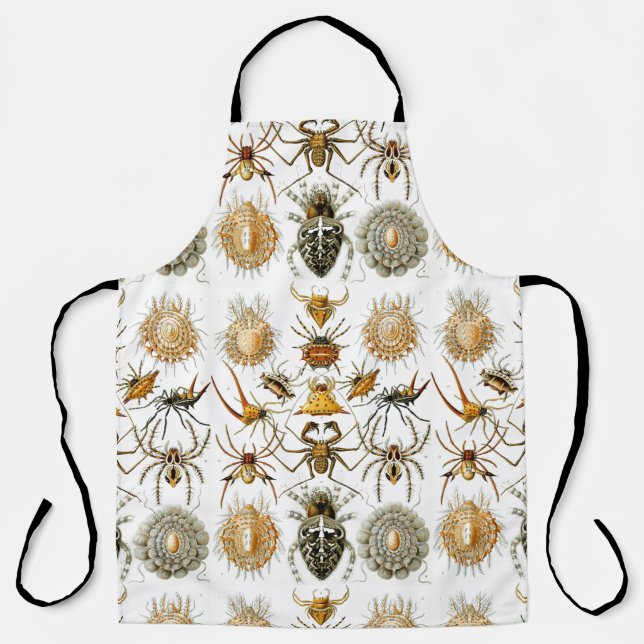 Arachnids by Haeckel vintage spider illustration  Apron (Front)