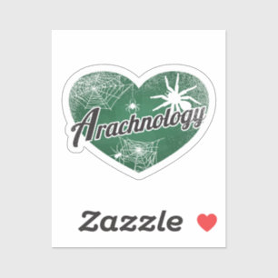 Arachnology Retro Heart Blackboard Love