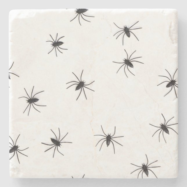 Arachnophobia (Spiders) (Creepy Crawly Insects) Stone Coaster (Front)