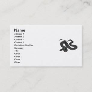 Arafura File Snake Business Card