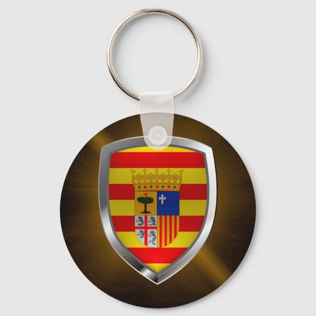 Aragón Metallic Emblem Key Ring (Front)
