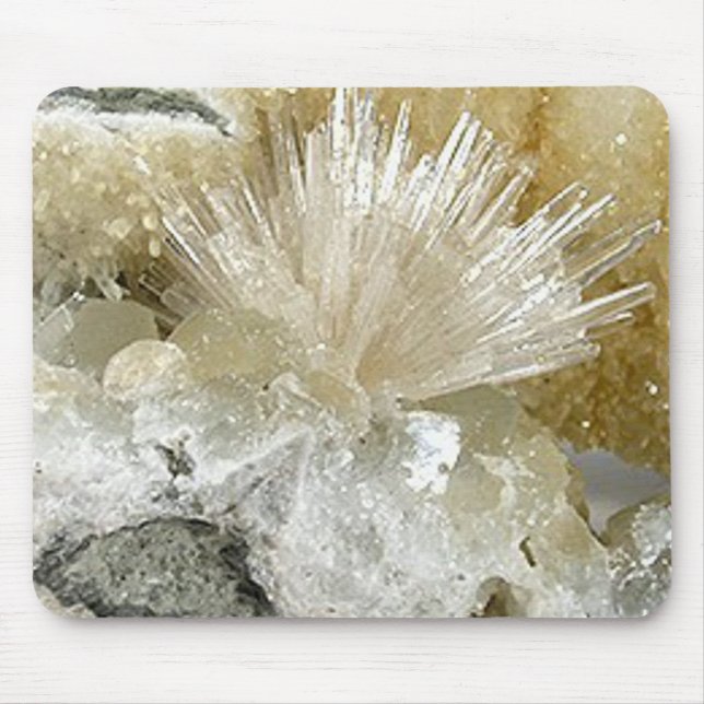 Aragonite and Quartz Mouse Mat (Front)