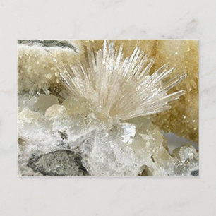 Aragonite and Quartz Postcard