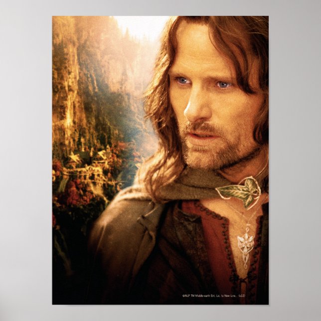 Aragorn and Rivendell Composition Poster (Front)