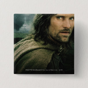 Aragorn Close Up 15 Cm Square Badge