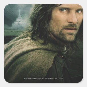 Aragorn Close Up Square Sticker