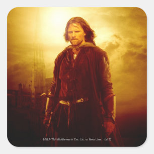 Aragorn Glowing Square Sticker