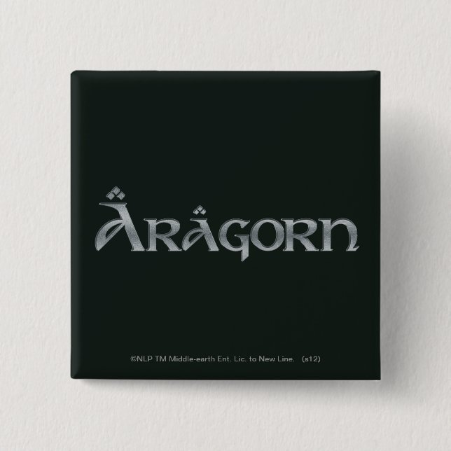 Aragorn logo 15 cm square badge (Front)