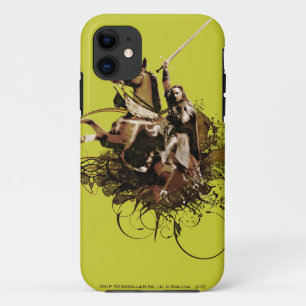 Aragorn Riding a Horse Vector Collage iPhone 11 Case