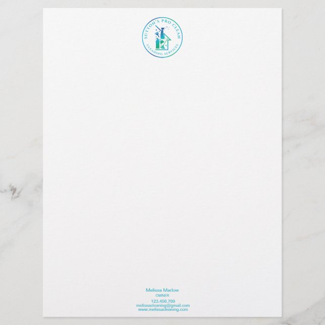 Arah Sutton Custom Letterhead (Front)
