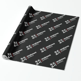 Arakawa Pottery Inverted Word Logo Wrapping Paper