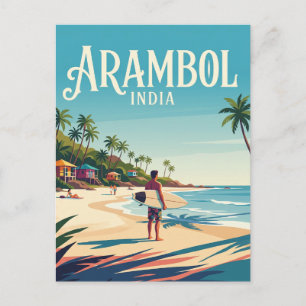 Arambol Beach India Postcard