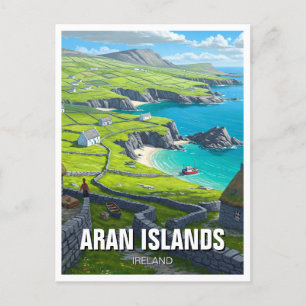 Aran Islands Ireland Travel Postcard