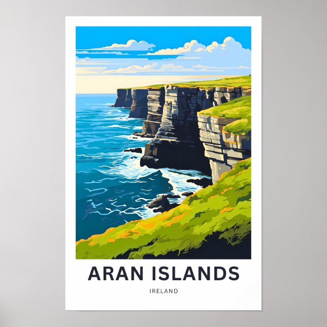 Aran Islands Ireland Travel Print (Front)