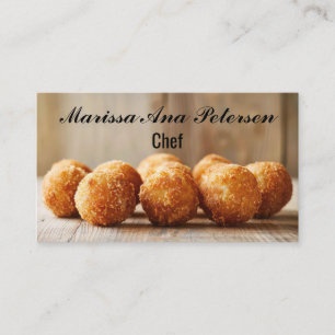 Arancini Italy Cooking Chef Personalized Business Card