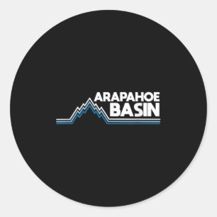 Arapacute Ss Cute Ss Basin Snowboarding Skiing Sno Classic Round Sticker
