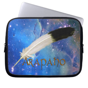 ARAPAHO Nation & Feather Outer-Space Laptop Sleeve