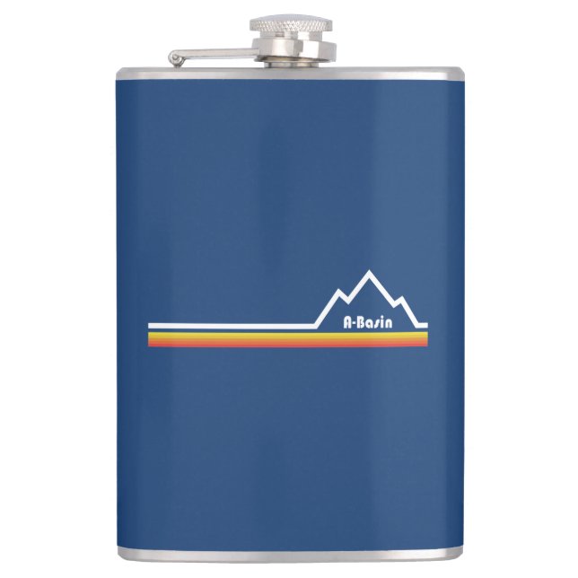Arapahoe Basin, Colorado Hip Flask (Front)