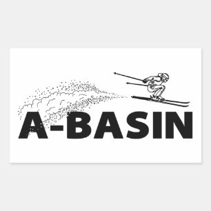 Arapahoe Basin Colorado Ski Jumper Rectangular Sticker