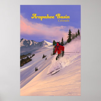 Arapahoe Basin Colorado Ski Resort Travel Poster