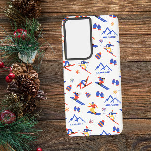 Arapahoe Basin Colorado Ski Snowboard Pattern Samsung Galaxy Case