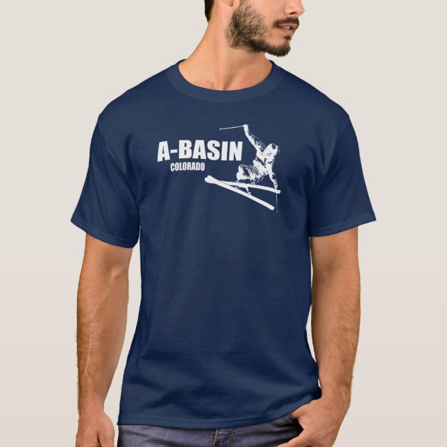 Arapahoe Basin Colorado Skier T-Shirt (Front)