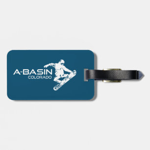 Arapahoe Basin Colorado Snowboarder Luggage Tag