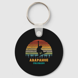 Arapahoe Basin Colorado Vintage Sun Snowboarding S Key Ring