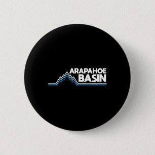 Arapahoe Basin Snowboarding Skiing Snowboarder 6 Cm Round Badge