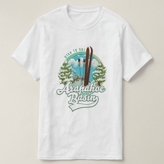 Arapahoe Basin Utah ski logo T-Shirt (Design Front)