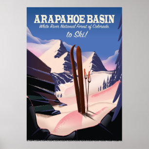 Arapahoe Basin,White River National Forest Ski Poster