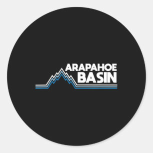 Arapahoe Sin Snowboarding Skiing Snowboarder Classic Round Sticker