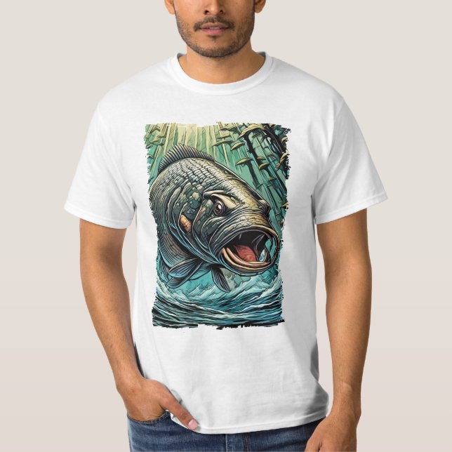 Arapaima Gigas Monster Fish For EXTREME Fisherman T-Shirt (Front)