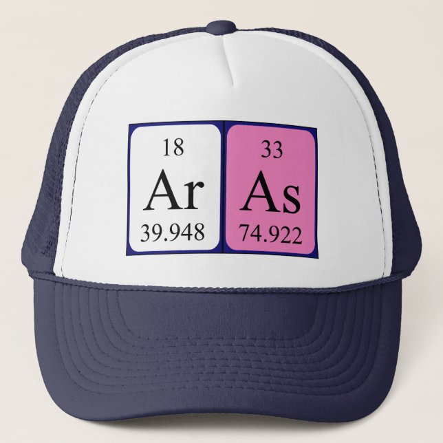 Aras periodic table name hat (Front)